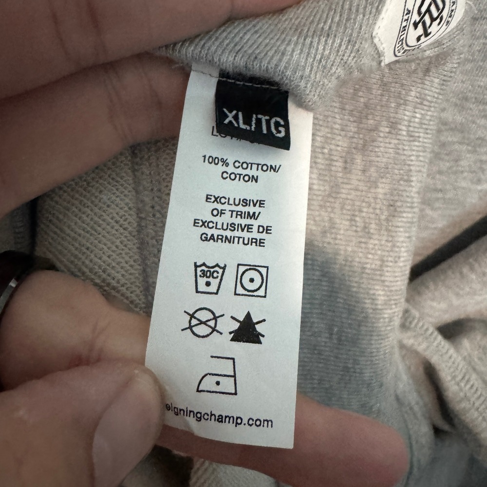 Reigning Champ Midweight Terry Hoodie Mens XL Gray Pullover Sweatshirt Canada - Picture 5 of 8